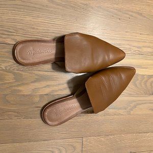 Madewell chestnut brown Leather Moroccan Slides 7.5 / 38